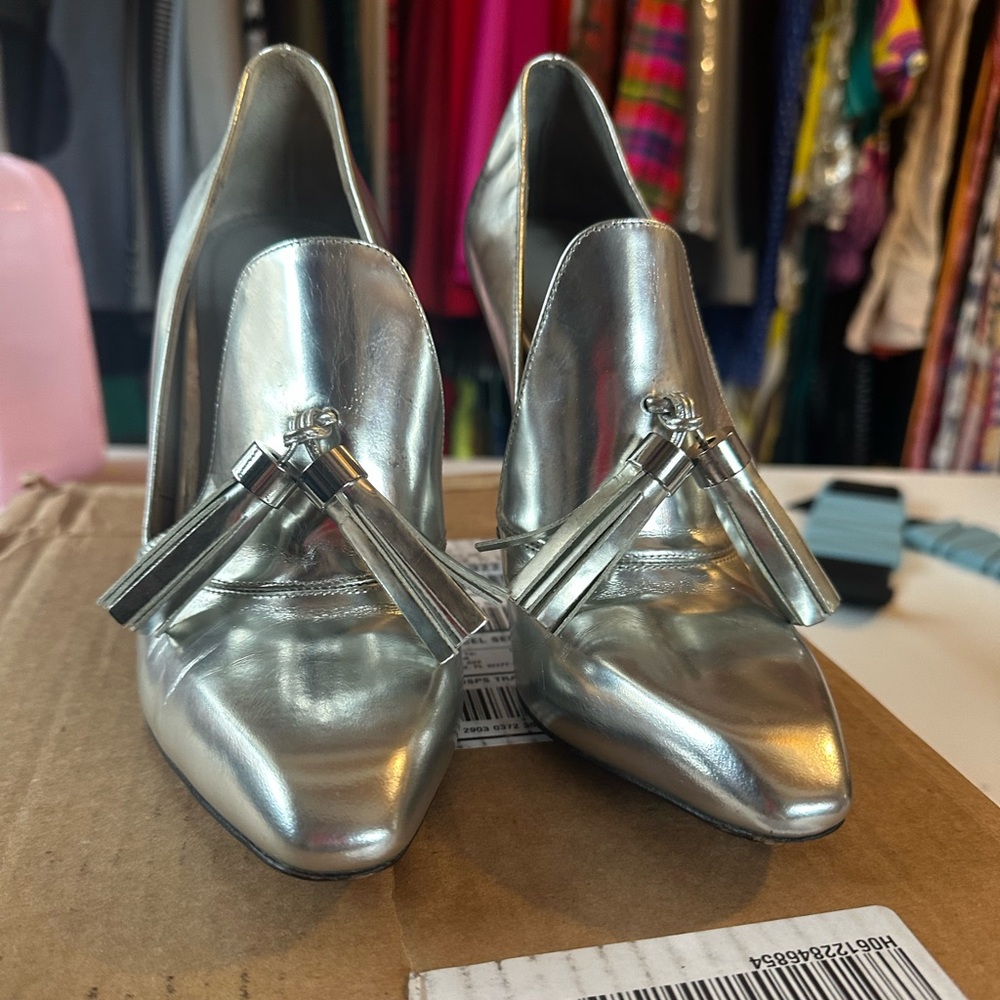 Alexander Wang Silver heeled Oxford Shoes